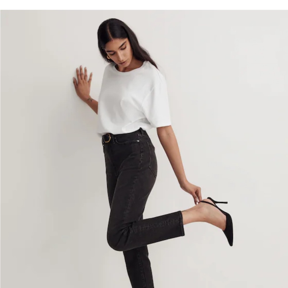 Madewell Charcoal Mom Jeans